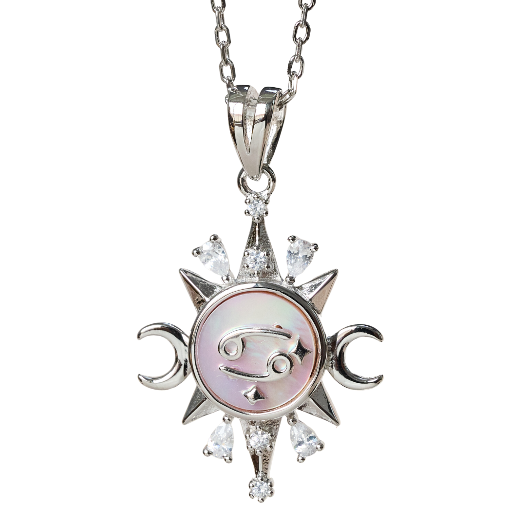 Celestial Horoscope Pendant - Cancer - Necklaces - 1