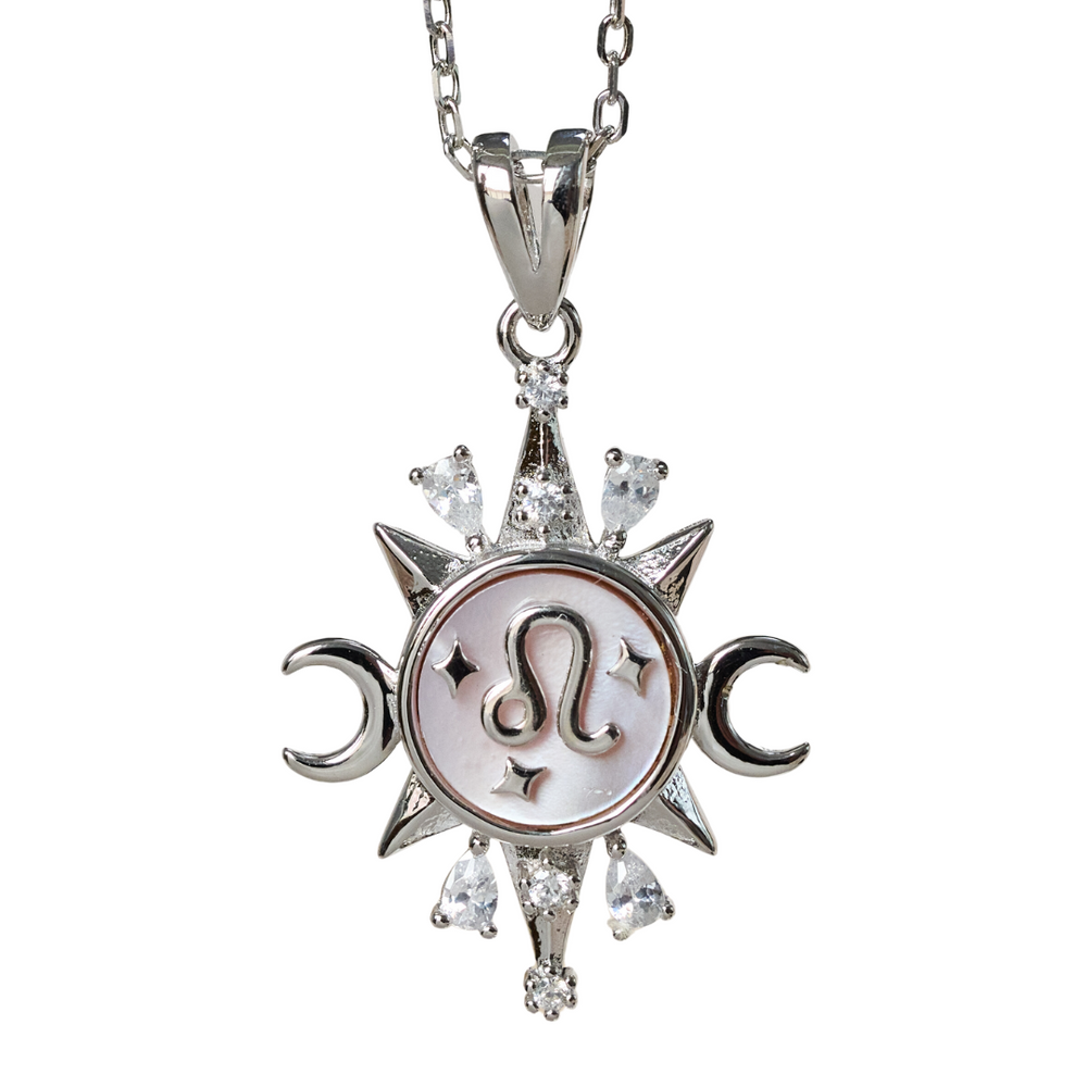 Celestial Horoscope Pendant - Leo - Necklaces - 2