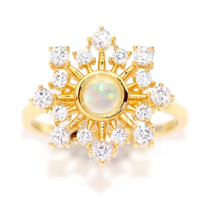 Ella Opal Burst Ring - Rings - 3
