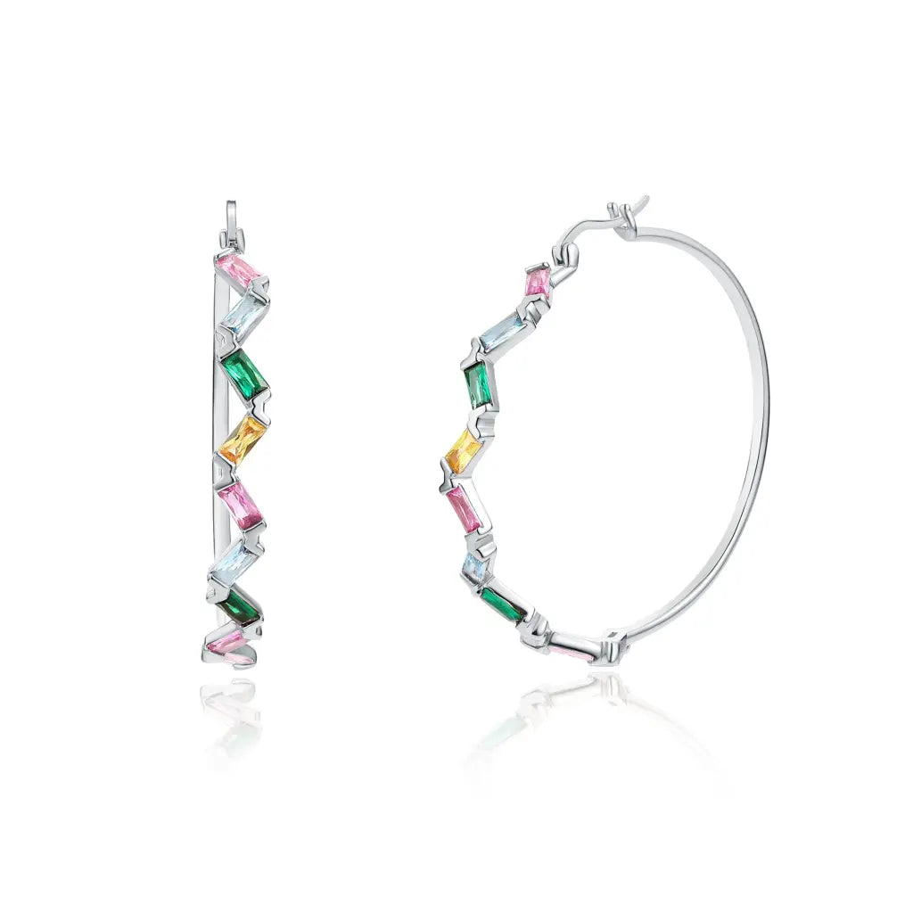Rainbow Sprinkle Hoops - Earrings - 2