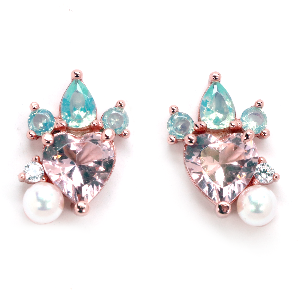 Strawberry Pearl Studs - Earrings - 1